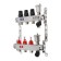 Collector group TIM KCS5003, 1 "x 3/4", 3 exits, flow meters, without taps, stainless steel. steel