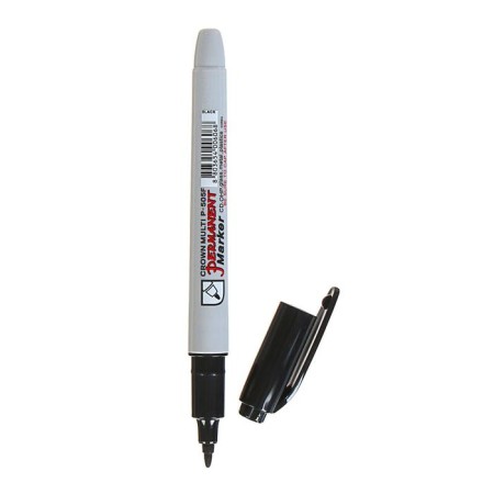 Permanent Crown Multi Marker Super Slim, 1.0 mm, bullet, black-3