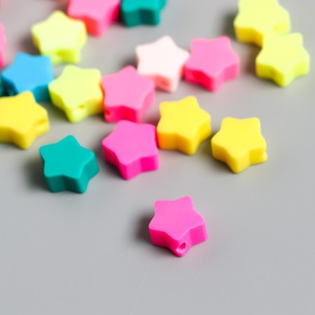 Beads for PVC creativity "Bright stars" set 25 pcs 0.5x0.9x0.9 cm-1