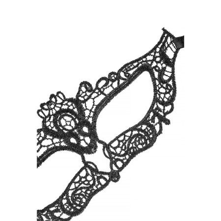 Free narrow mask Eromantica Lady, textiles, black color, 24.5 cm-2