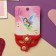 Hair gum "Fairy" (set 2 pcs) Flower, 4 cm, red