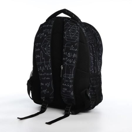Backpack from textiles on lightning, Erich Krause, 1 pocket, black color-3