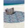 Pareo and beach rug "Mosaic butterflies", d = 150 cm