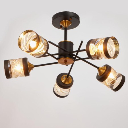 Chandelier 673115/5 E27 40W bronze-black 66x66x34.5 cm Bayerlux-1