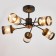 Chandelier 673115/5 E27 40W bronze-black 66x66x34.5 cm Bayerlux