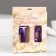 Candle in the cake jubilee "line" (set 2 in 1), number 10, purple metallic, 6.5 cm