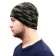 Knitting hat, on a fleece, wave, camouflage