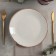 Plate plate Beige, D = 24 cm, beige color