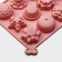 Baking uniform “Flowers”, silicone, 12 cells, 20.5 × 15.6 × 2 cm, pink color