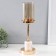 Summary Metal, glass for 1 candle d = 9.5 cm "Juno" gold 13x13x39 cm