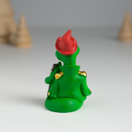 Souvenir Polystone "Green Serpent in the form" MIX 4.5x4x6.5 cm-6