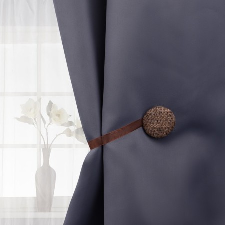Picking for curtains "Circle", D = 5 cm, brown color
