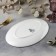Oval porcelain oval porcelain olivia, 25.5 × 17 cm, white color