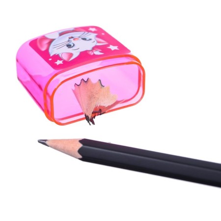 Plastic sharpener with container, double, mix, cats aristocrats-7