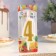 Candle for Cake "Super Blood", 10.4 cm, number "4", gold sparkle