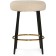 Barrier stool Plato Metal/Builder fabric, black/white 43x43x65 cm
