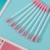 Cotton sticks pink 100 pcs in p/floor package