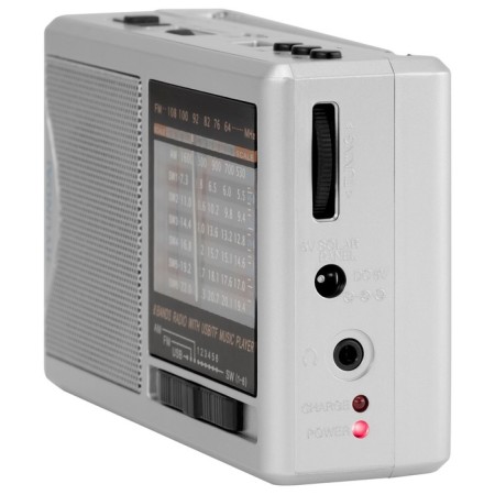 Portable Hyundai H-PSR160 Silver USB Microsd-7