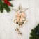 Decoration New Year's "Cozy Fairy Tale" Bells Star Bant, 14x39 cm, gold