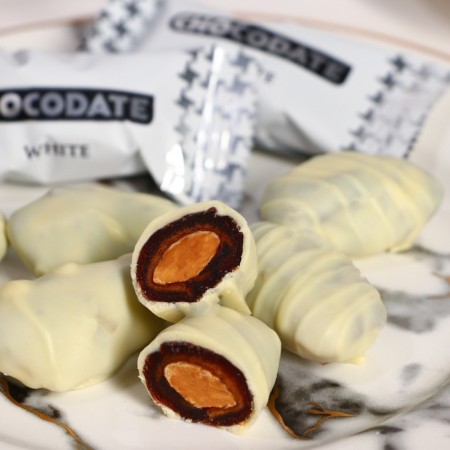 Dates with almond "chocodate" in white chocolate, 100 g-3