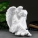 Figure "Angel Girl sitting" Big, white 28x45x37cm