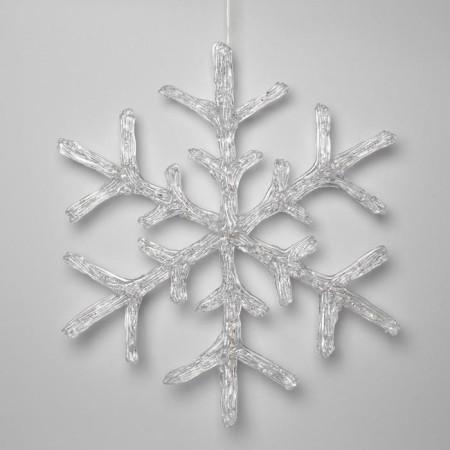 LED figure "Snowflake" 39 cm, acrylic, 50 LED, 220 V, glow of white-1
