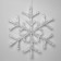 LED figure "Snowflake" 39 cm, acrylic, 50 LED, 220 V, glow of white