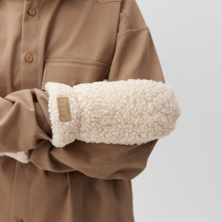 Women's mittens for lawsuit. Mehu Mist, rr. 26cm, beige-1