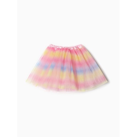 Children's skirt kaftan "gradient" pink, length 30 cm-9
