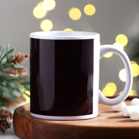 Ceramic mug "Male New Year", 320 ml, black color-3
