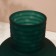 Vase for Florentine flowers from green glass 24 x 21 x 21 cm