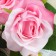 Artificial flowers "bush roses" 8x65 cm, pink