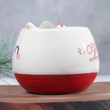 New Year! New Year's ceramic mug of Hot New Year, 400 ml-2