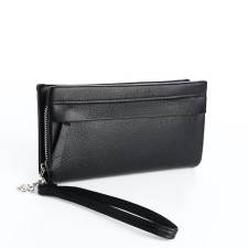 Women's wallet with lightning, black color