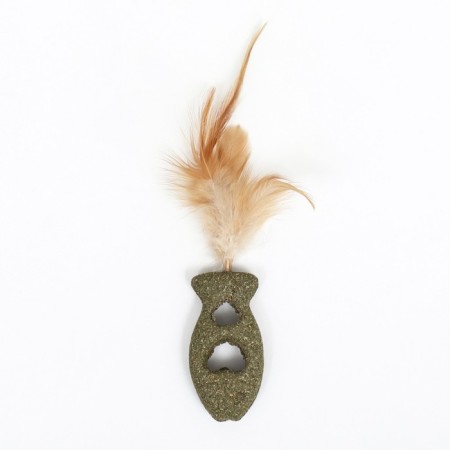 A toy for cats from pressed cat mint "openwork fish", 6.5 cm-1