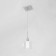 Suspended Citilux “Virta” CL139010, 12x10x25 cm, 1x60W, E14, color gray