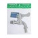 Water Carefold Zein, 1/2 ", with a fitting, with a cross, pp, crane-bugs, chrome