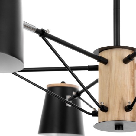 Chandelier "Irvina" 6he27 40w Black 75x75x50cm-7