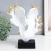 Souvenir Polystone Bust "couple - tenderness. Roy butterflies" White with gold 7x21.5x29 cm