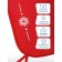 Sanctis seat - mattress, universal, red color