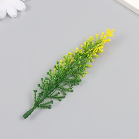 Artificial plant for creativity "meadow flower" set 12 pcs yellow 13 cm-2