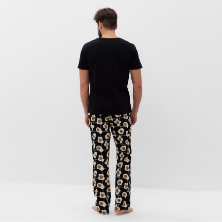 Pajama men's kaftan "good mo" size 54, black-3