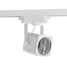 Luazon Lighting track lamp under the GU10 lamp, square, white case