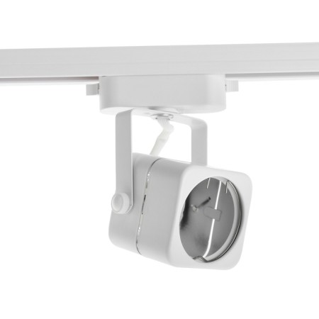 Luazon Lighting track lamp under the GU10 lamp, square, white case