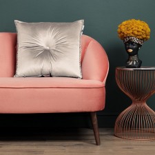 Sofi de Marko “Vivian” pillow, size 55x55 cm, color light gray