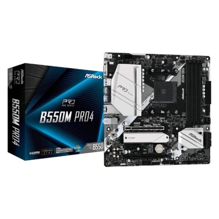 ASROCK B550M PRO4, AM4, B550, 4XDDR4, VGA, HDMI, DP, MATX-4