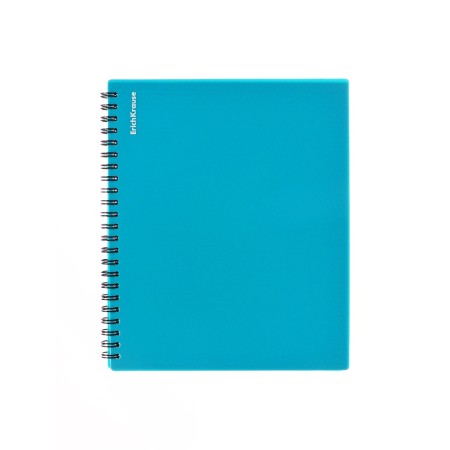 Notebook A5, 80 sheets in the cage on the crest Erichkrause "Glance Vivid", plastic cover, offset block, whiteness 100%, mix-10