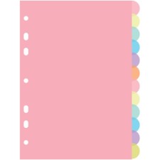 A4 sheet separator (245 x 305 mm), color, 12 sheets, 