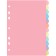 A4 sheet separator (245 x 305 mm), color, 12 sheets, "Devente. Pastel", polypropylene 140 μm, individual packaging