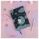 Note book A5 80 sheets in a line, light, leatherette, Meshu "Cutestar", removable plastic cover with design, panton, whitewash, block offset